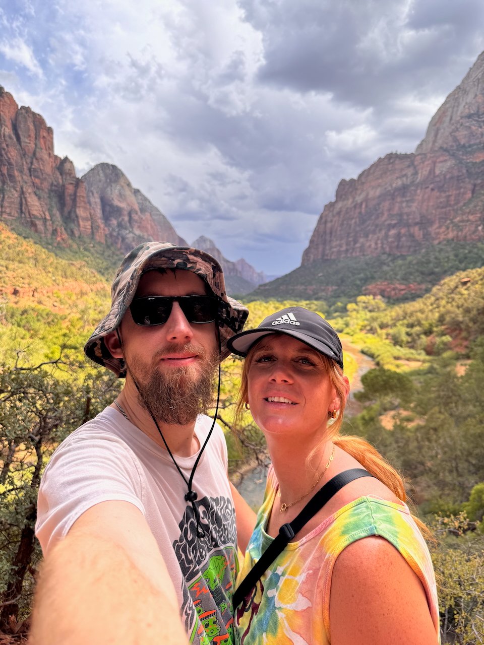 My wife and I in Zion National Park
