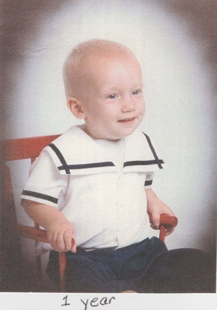 A photo of me, age 1.