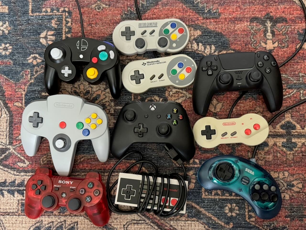 All of the controllers I describe in this section together.