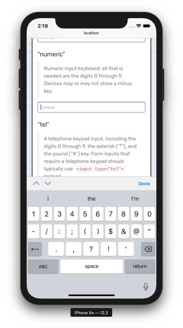 Range Input Ios A note on iOS 12.2 input types