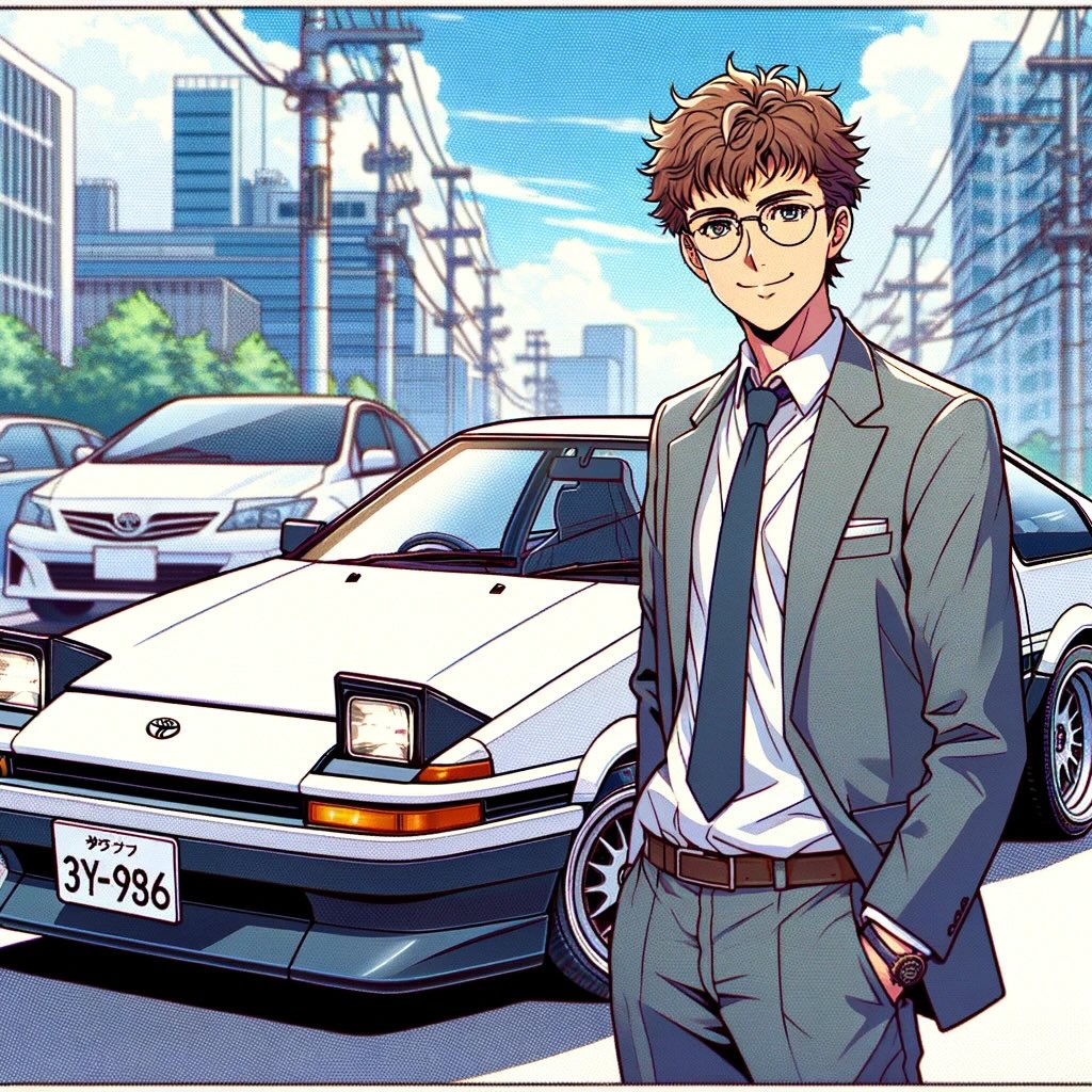 Bill Gates with his AE86